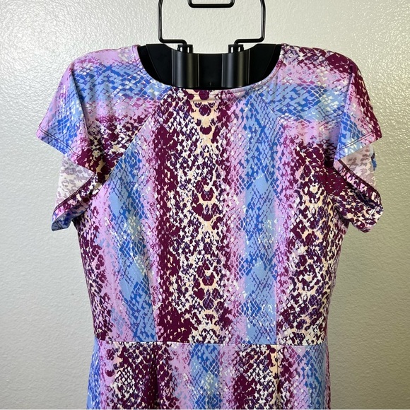 C.Wonder Christian Siriano Women’s Purple Hi-Low Printed Dress Size M - Picture 8 of 12